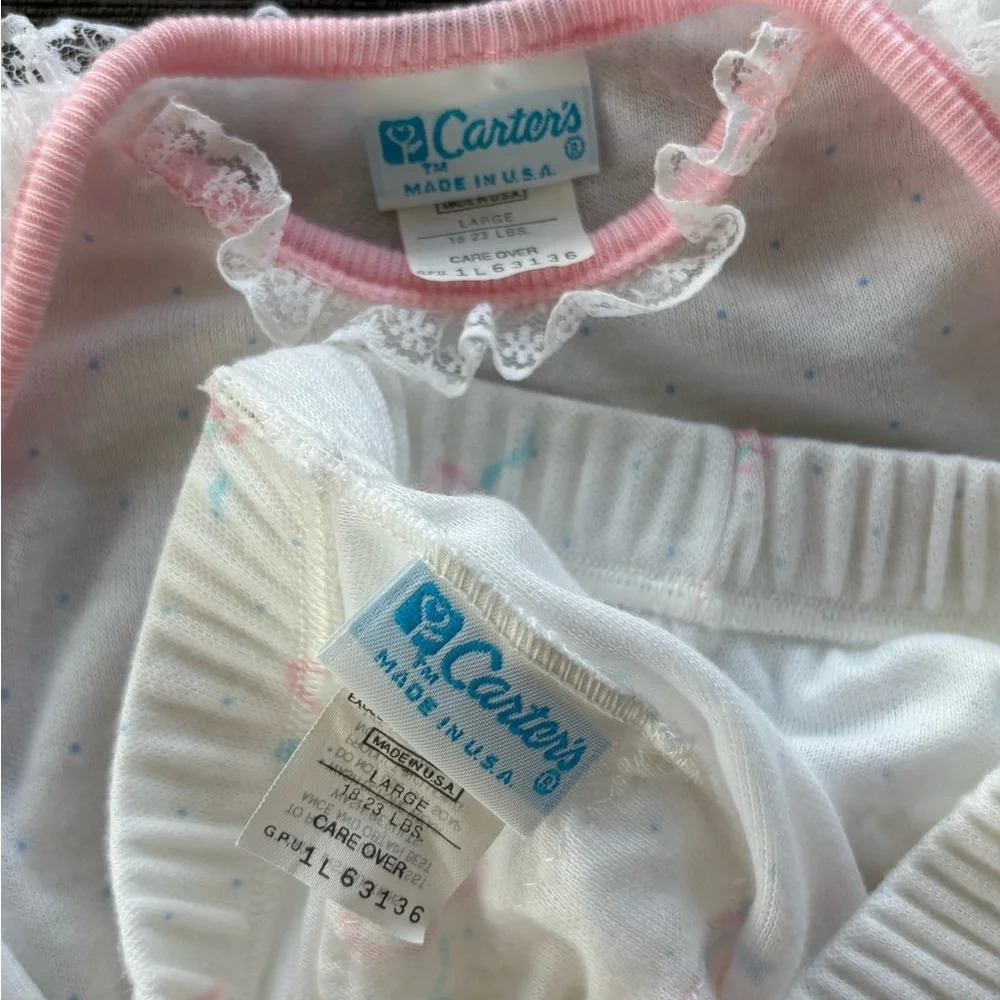 Vintage Carter's Baby Girl 2-Piece 